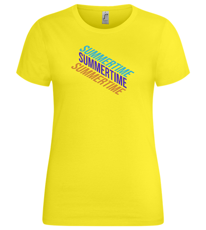 Summertime Design - Premium women's t-shirt_LEMON_front