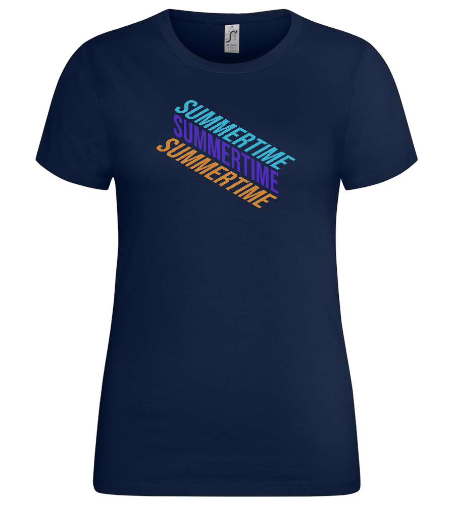 Summertime Design - Premium women's t-shirt_MARINE_front