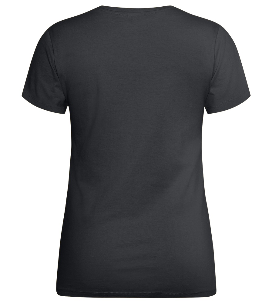 Summertime Design - Premium women's t-shirt_DARK GRAY_back