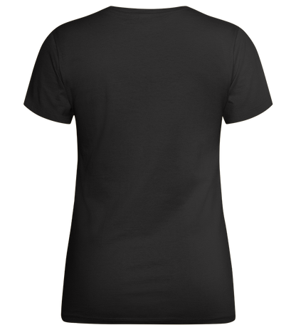 Summertime Design - Premium women's t-shirt_DEEP BLACK_back