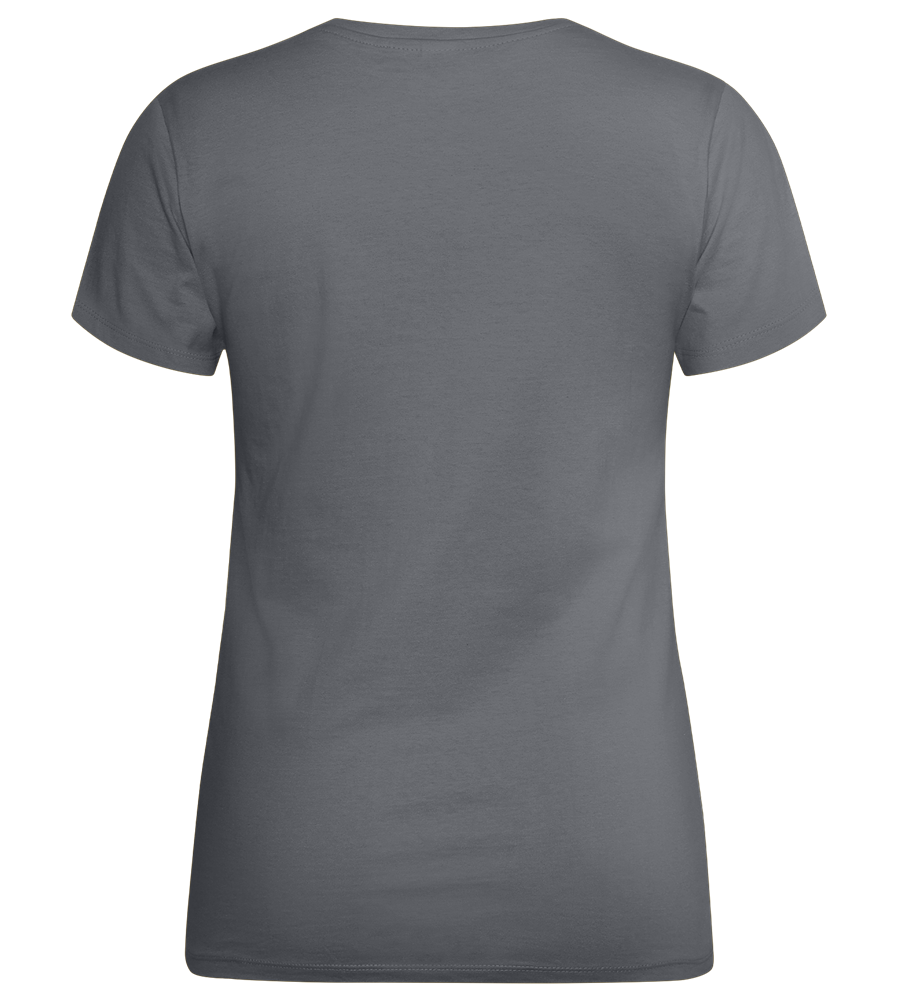 Summertime Design - Premium women's t-shirt_MOUSE GREY_back