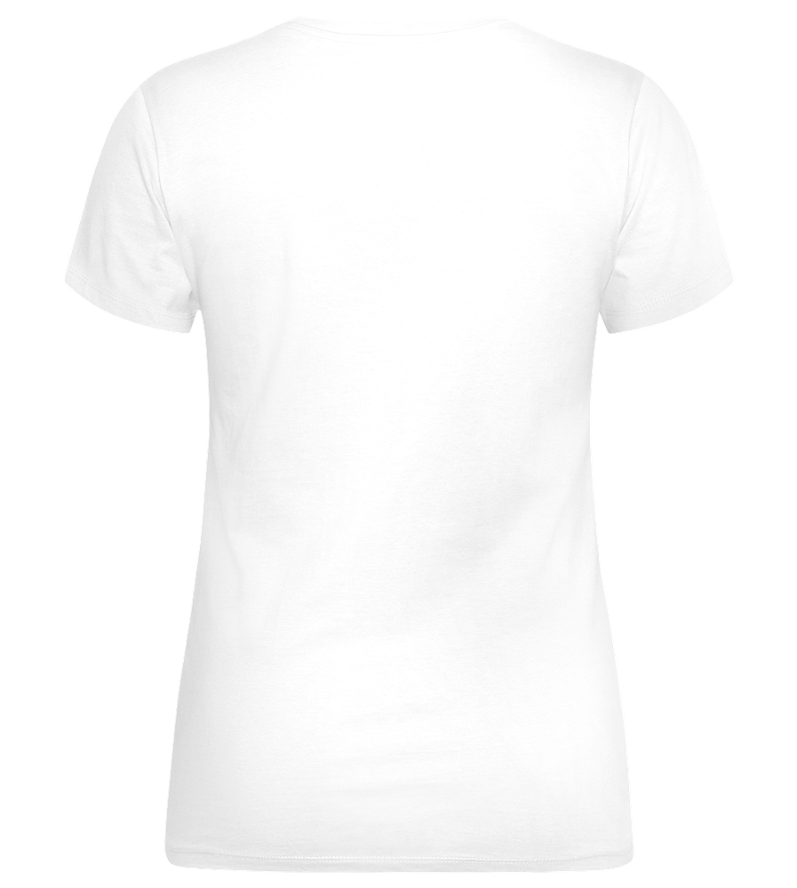 Summertime Design - Premium women's t-shirt_WHITE_back