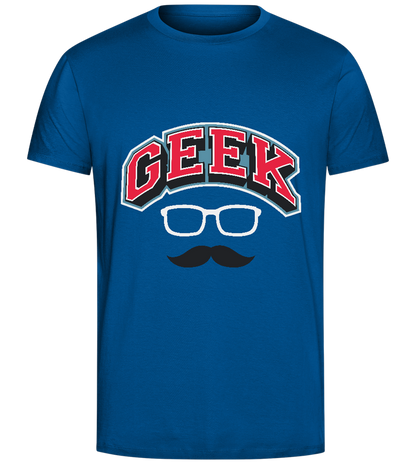 Geek Mustache Design - Comfort Unisex T-Shirt_ROYAL_front