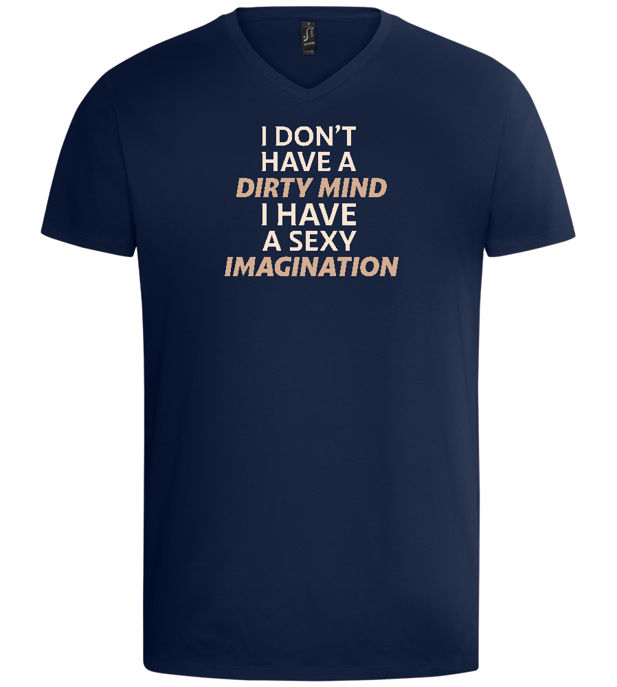 Sexy Imagination Design - Basic men's v-neck t-shirt_MARINE_front