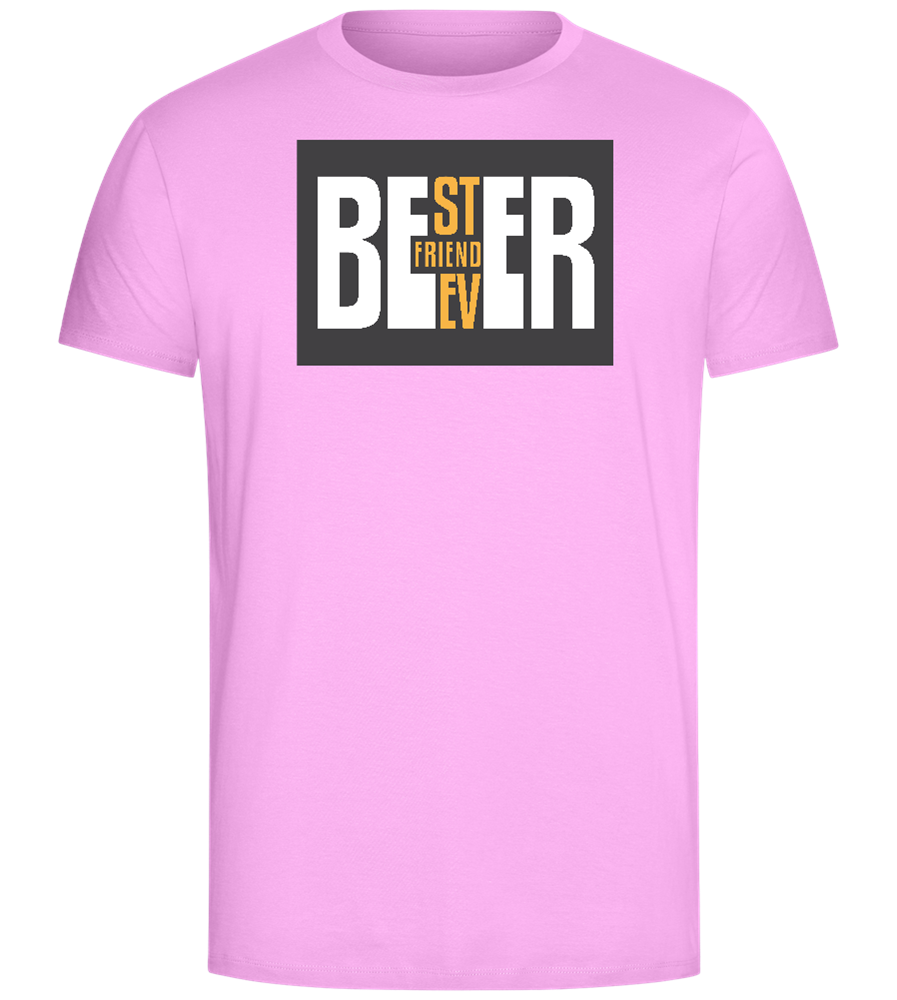 Beer Best Friend Ever Design - Comfort Unisex T-Shirt_CANDY PINK_front