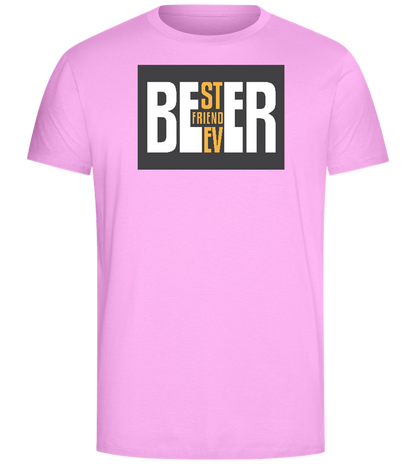 Beer Best Friend Ever Design - Comfort Unisex T-Shirt_CANDY PINK_front