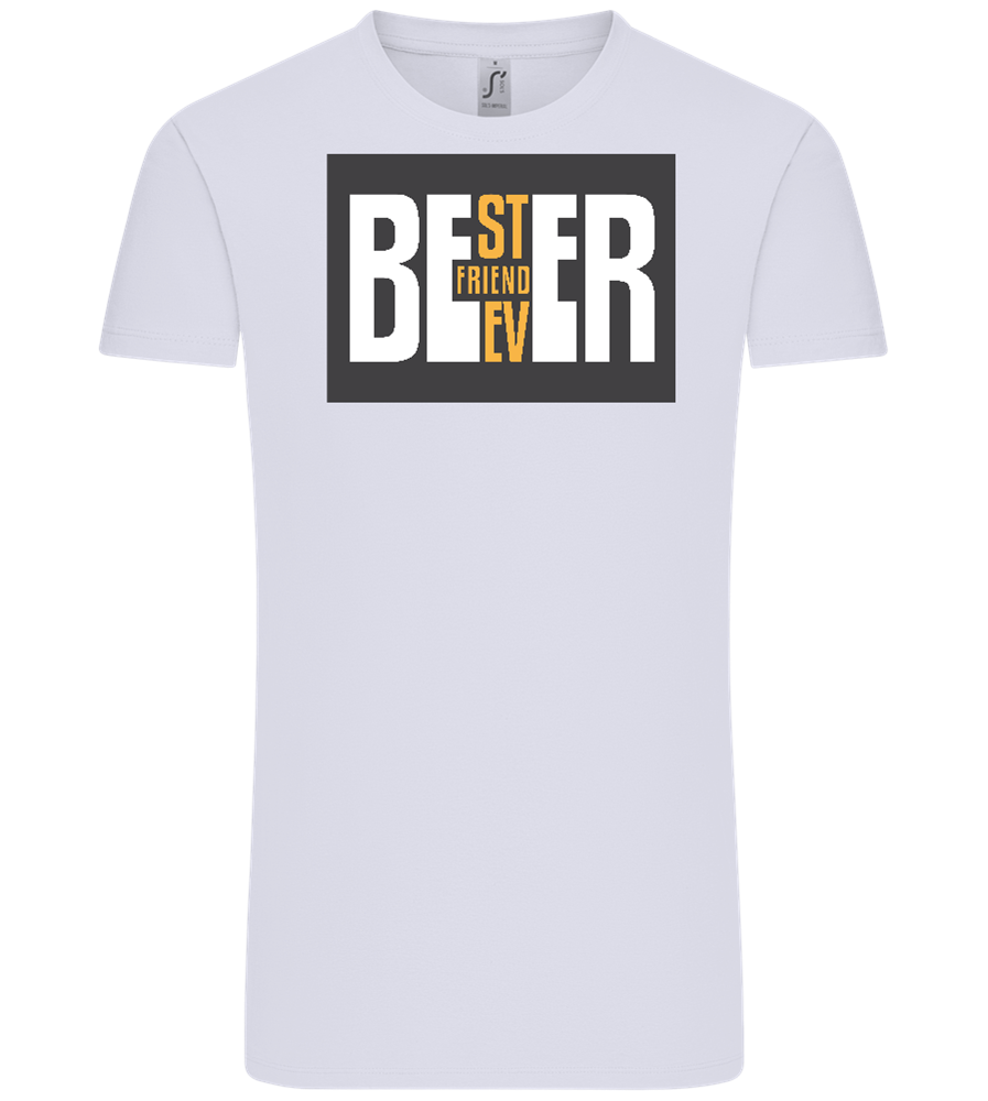 Beer Best Friend Ever Design - Comfort Unisex T-Shirt_LILAK_front