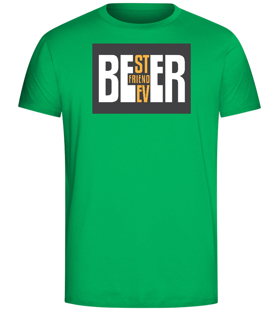 Beer Best Friend Ever Design - Comfort Unisex T-Shirt_SPRING GREEN_front