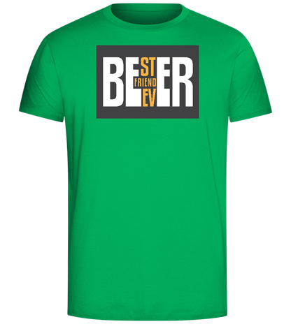 Beer Best Friend Ever Design - Comfort Unisex T-Shirt_SPRING GREEN_front