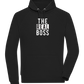 The Real Boss Design - Comfort unisex hoodie_BLACK_front