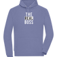 The Real Boss Design - Comfort unisex hoodie_BLUE_front