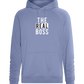 The Real Boss Design - Comfort unisex hoodie_BLUE_front