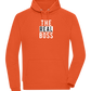 The Real Boss Design - Comfort unisex hoodie_BURNT ORANGE_front