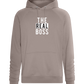 The Real Boss Design - Comfort unisex hoodie_CHARCOAL CHIN_front