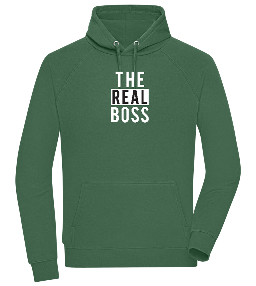 The Real Boss Design - Comfort unisex hoodie_GREEN BOTTLE_front