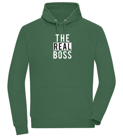 The Real Boss Design - Comfort unisex hoodie_GREEN BOTTLE_front