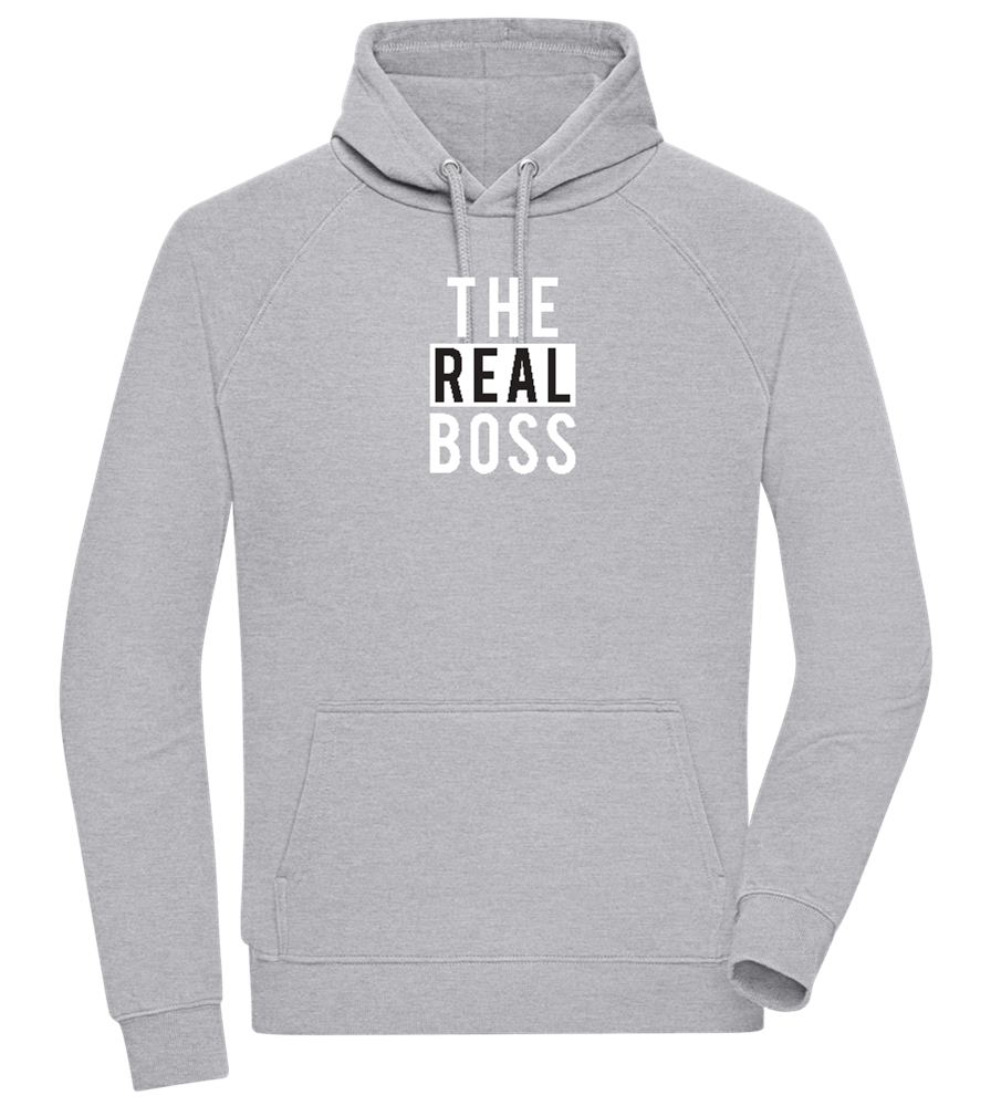 The Real Boss Design - Comfort unisex hoodie_ORION GREY II_front