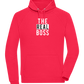 The Real Boss Design - Comfort unisex hoodie_RED_front