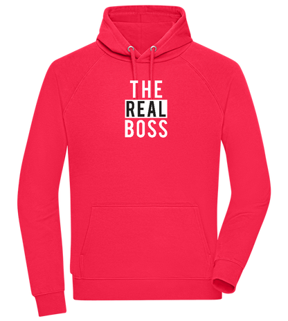 The Real Boss Design - Comfort unisex hoodie_RED_front