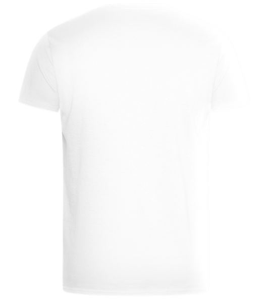 Summertime Text Design - Basic Unisex T-Shirt_WHITE_back