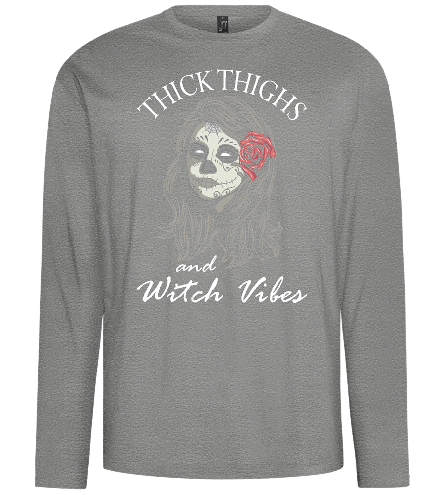 Witch Vibes Design - Comfort men's long sleeve t-shirt_ORION GREY_front