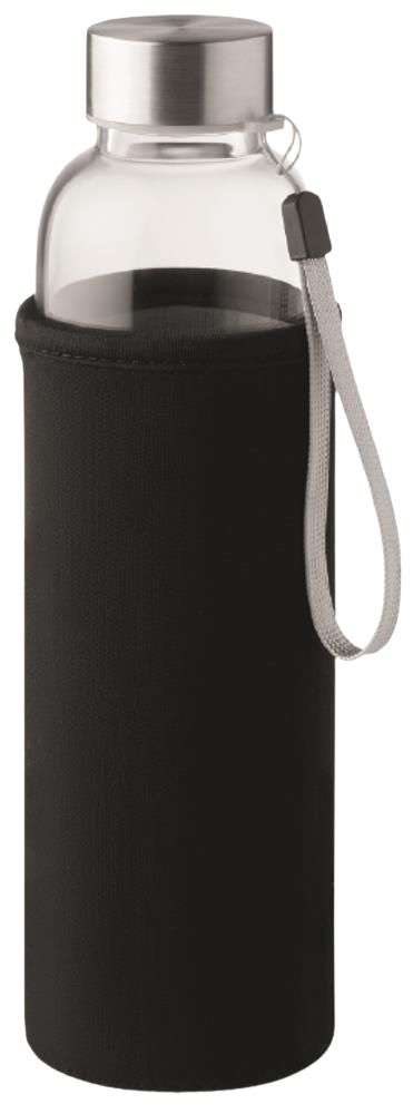 Tea Infuser Glass Bottle_BLACK_front