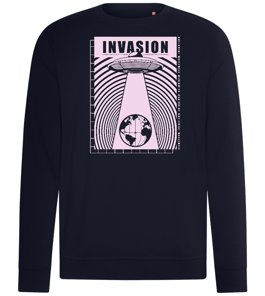 Invasion Ufo Design - Comfort unisex sweater_FRENCH NAVY_front