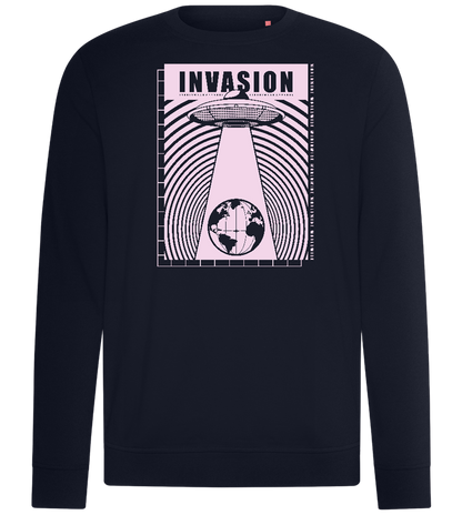 Invasion Ufo Design - Comfort unisex sweater_FRENCH NAVY_front