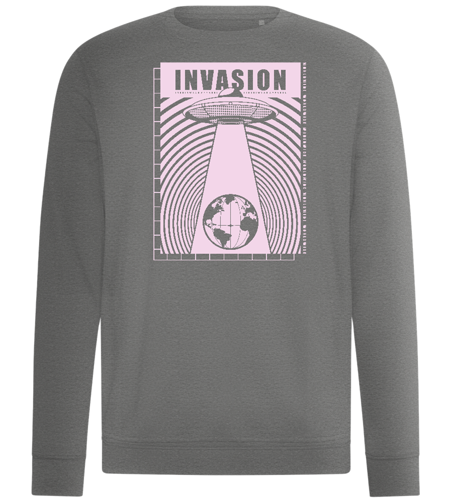 Invasion Ufo Design - Comfort unisex sweater_ORION GREY II_front