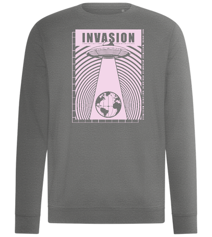 Invasion Ufo Design - Comfort unisex sweater_ORION GREY II_front