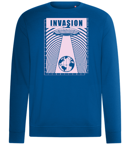 Invasion Ufo Design - Comfort unisex sweater_ROYAL_front