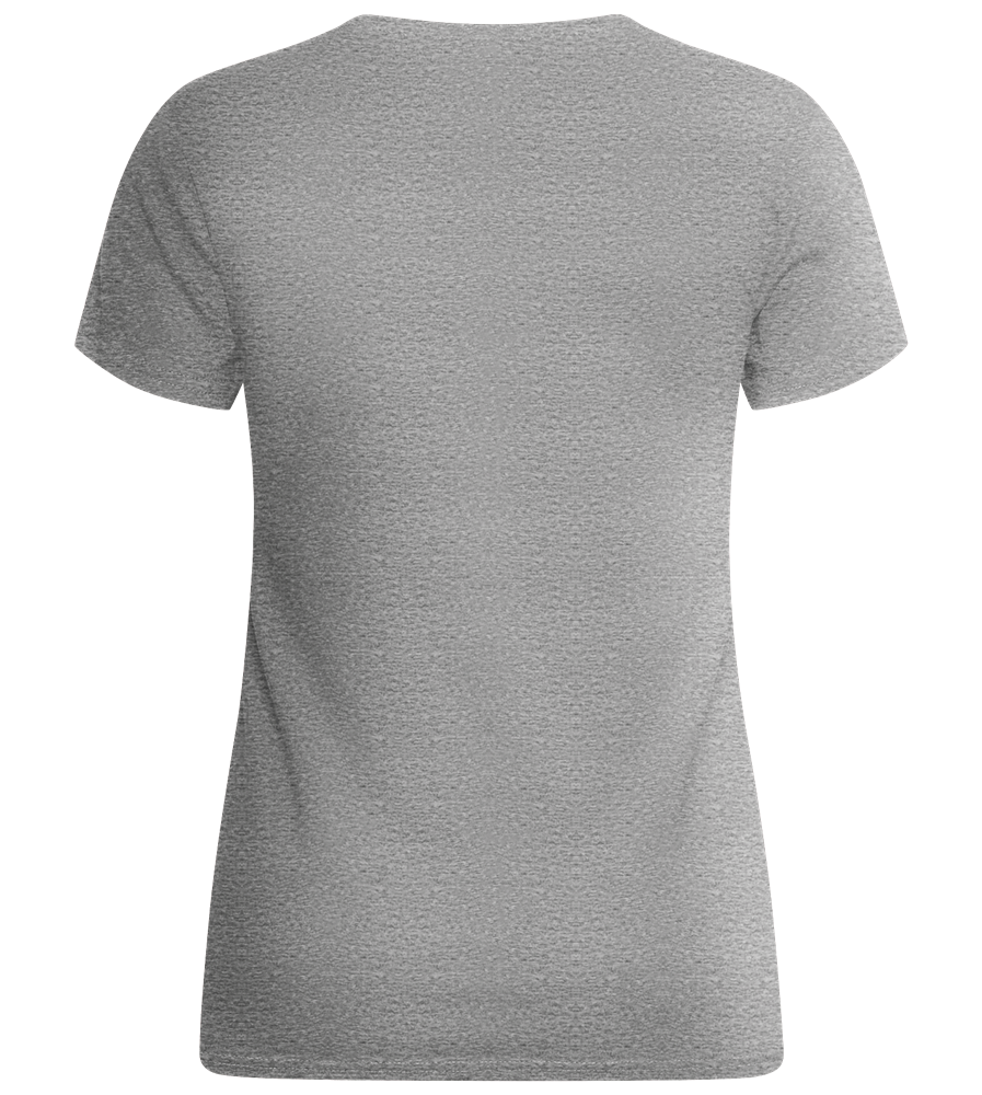 1 Degree Hotter Design - Basic women's fitted t-shirt_ORION GREY_back