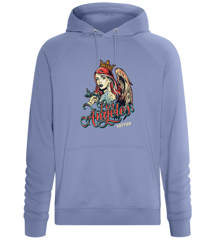 Angel of Ink Design - Comfort unisex hoodie_BLUE_front