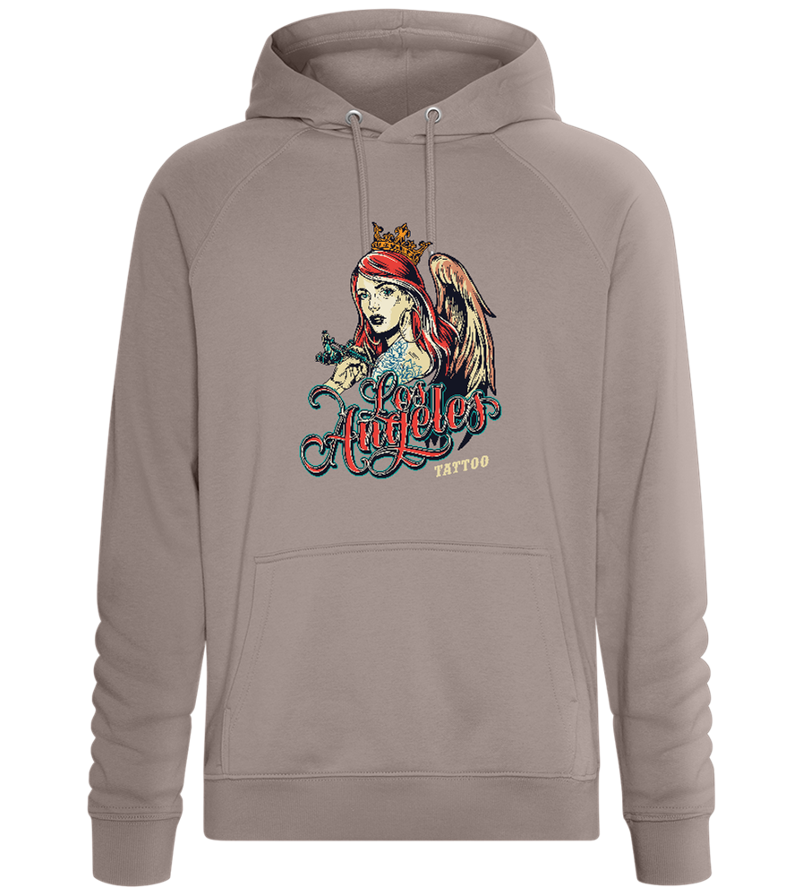 Angel of Ink Design - Comfort unisex hoodie_CHARCOAL CHIN_front