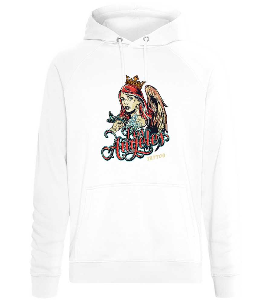 Angel of Ink Design - Comfort unisex hoodie_WHITE_front