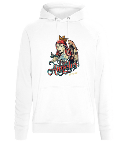 Angel of Ink Design - Comfort unisex hoodie_WHITE_front