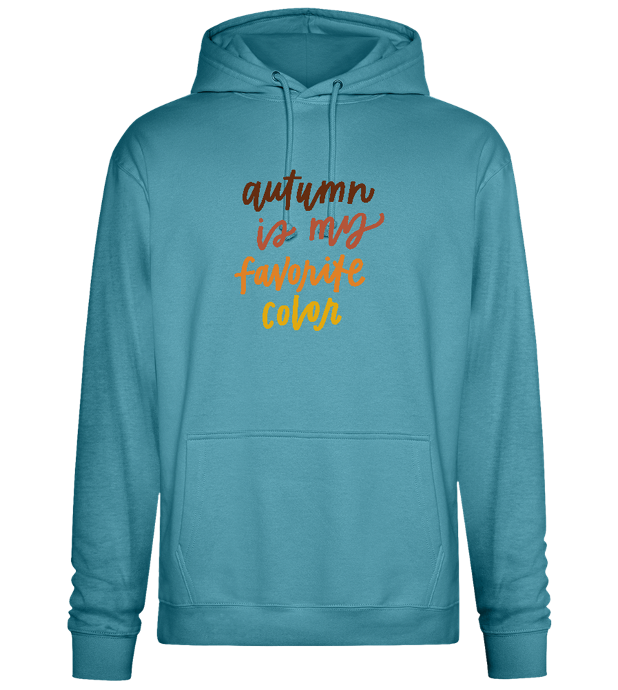 My Favorite Color is Autumn Design - Premium Essential Unisex Hoodie_POOL BLUE_front