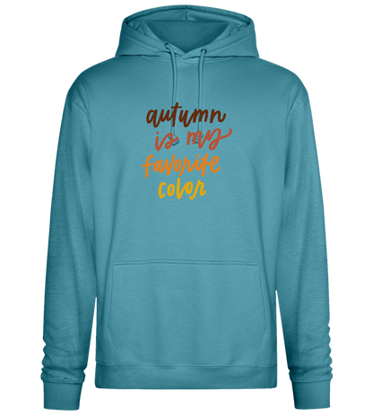 My Favorite Color is Autumn Design - Premium Essential Unisex Hoodie_POOL BLUE_front