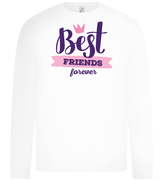 BFF Crown Design - Premium kids long sleeve t-shirt_WHITE_front