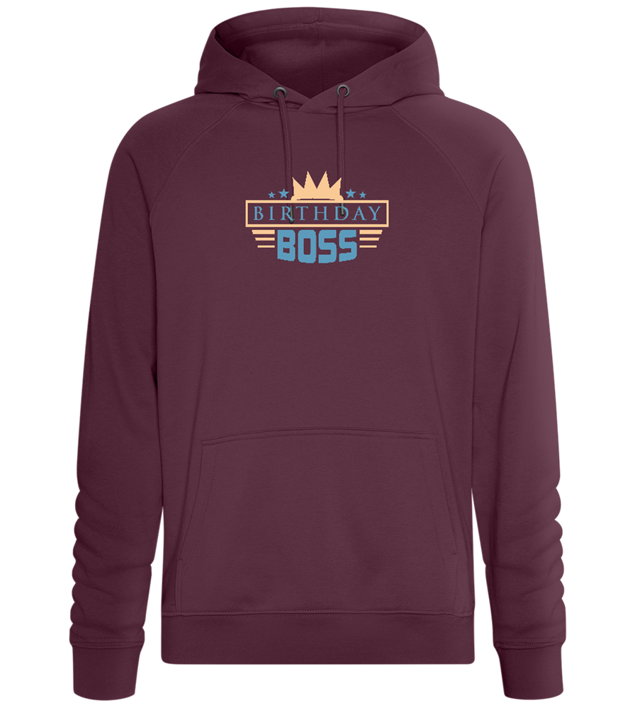 Royal Birthday Boss Design - Comfort unisex hoodie_BORDEAUX_front