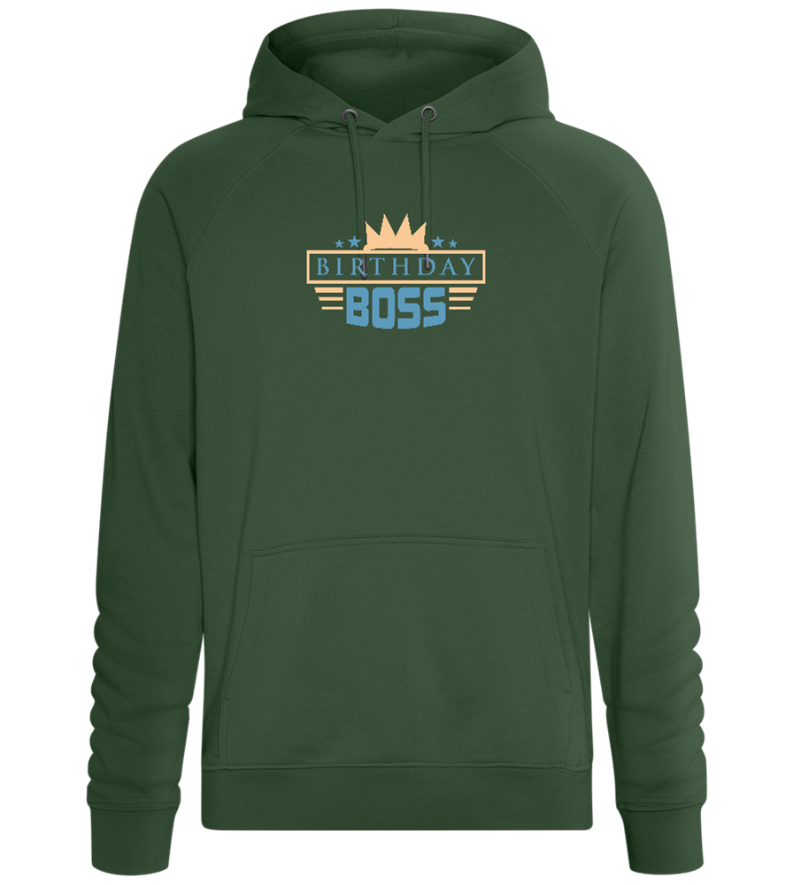 Royal Birthday Boss Design - Comfort unisex hoodie_GREEN BOTTLE_front