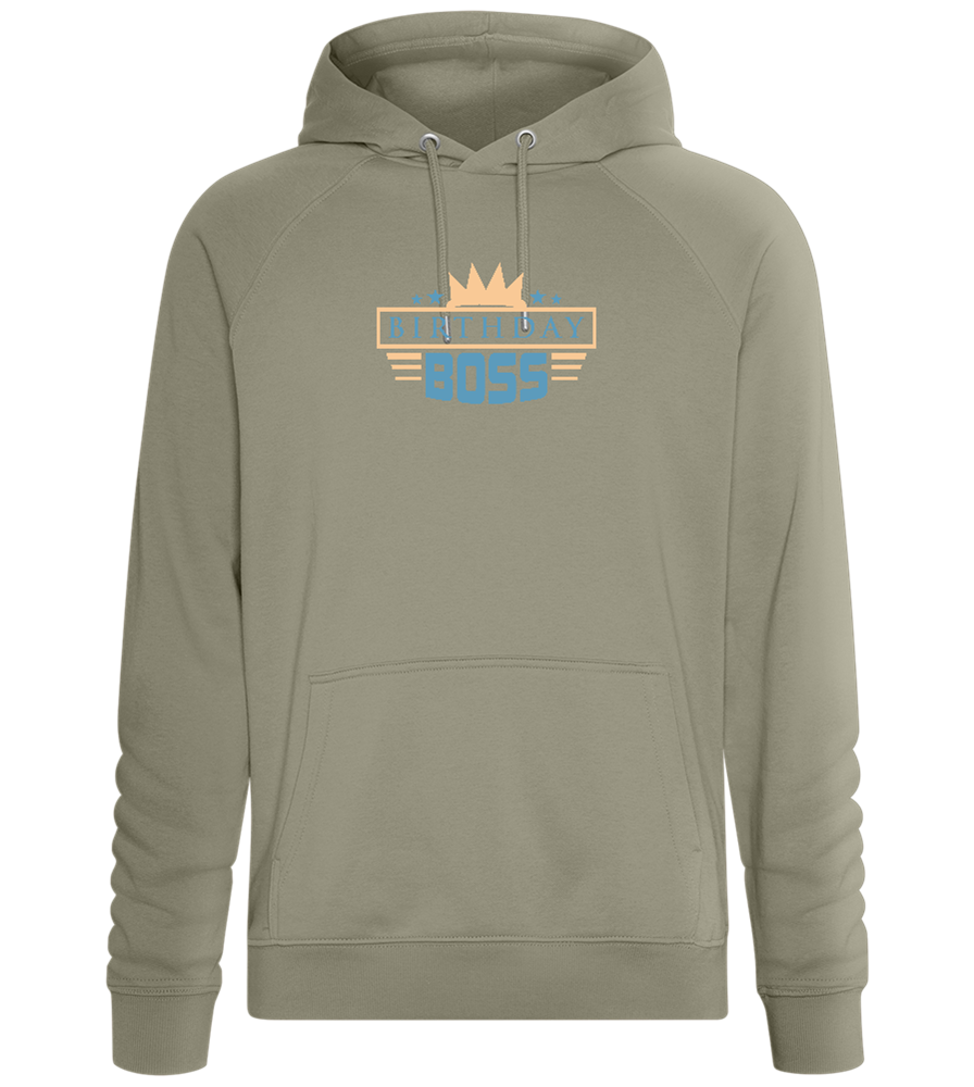 Royal Birthday Boss Design - Comfort unisex hoodie_KHAKI_front