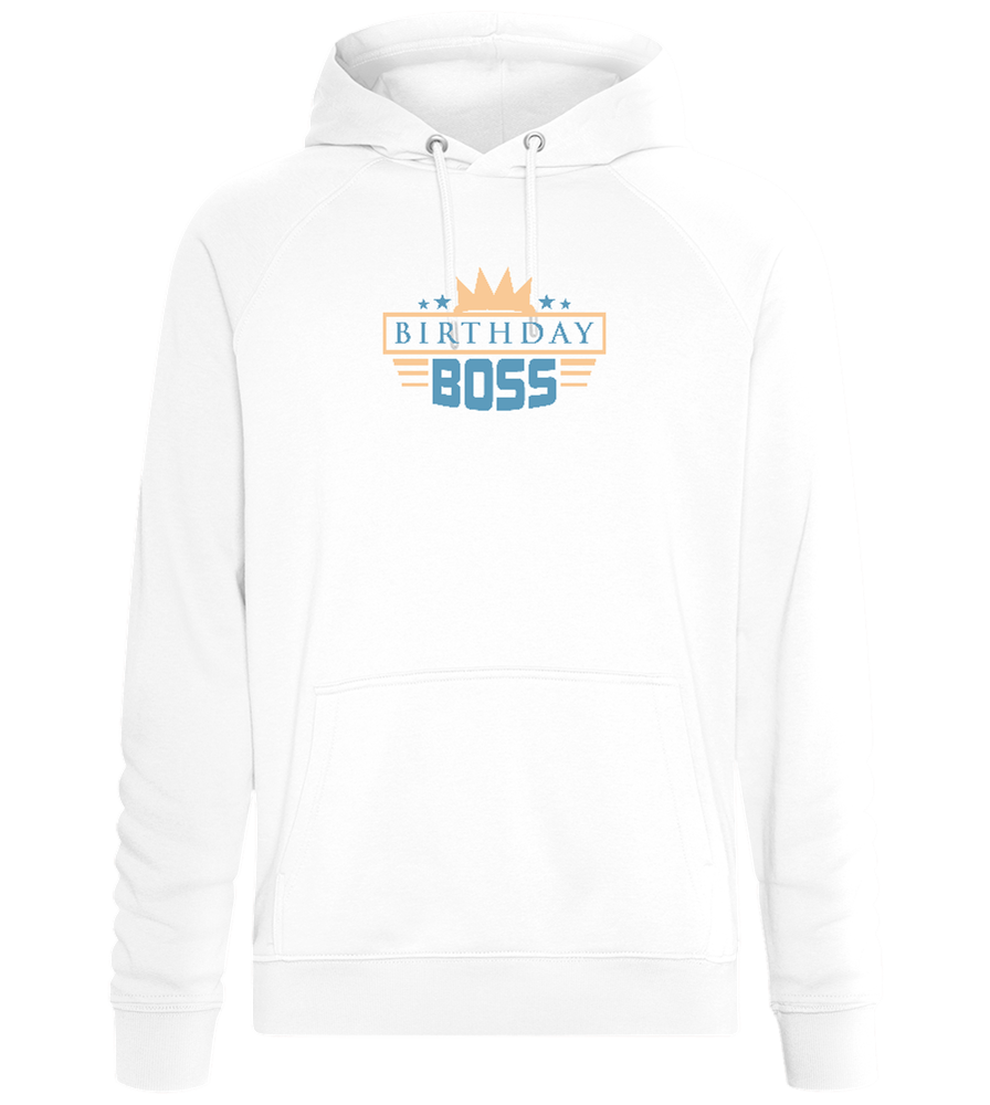 Royal Birthday Boss Design - Comfort unisex hoodie_WHITE_front