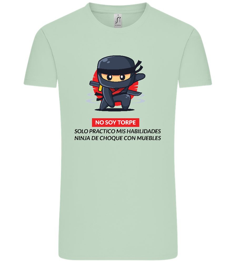 Ninja Design - Comfort Unisex T-Shirt_ICE GREEN_front
