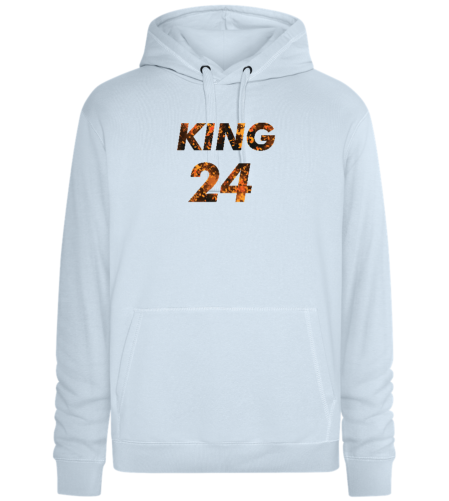 KING 24 Design - Premium unisex hoodie_CREAMY BLUE_front