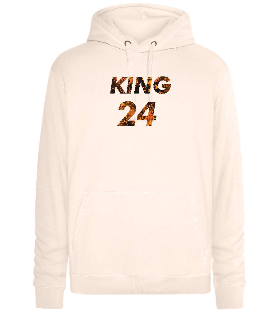 KING 24 Design - Premium unisex hoodie_LIGHT PEACH ROSE_front