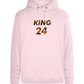 KING 24 Design - Premium unisex hoodie_LIGHT PEACH ROSE_front