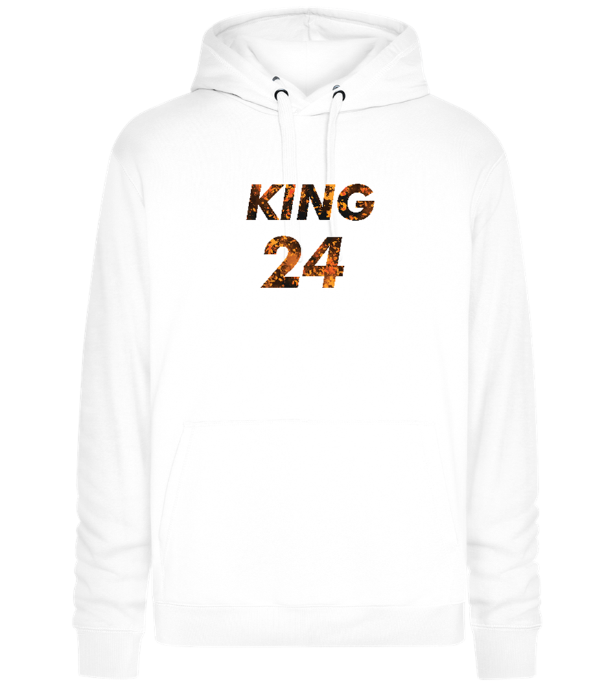 KING 24 Design - Premium unisex hoodie_WHITE_front