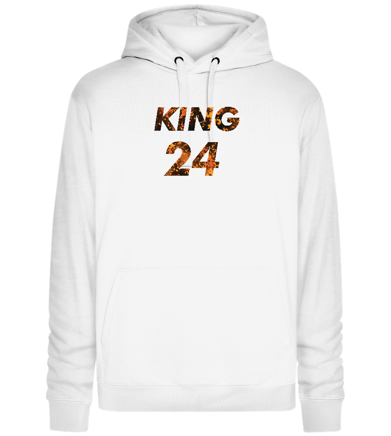 KING 24 Design - Premium unisex hoodie_WHITE_front