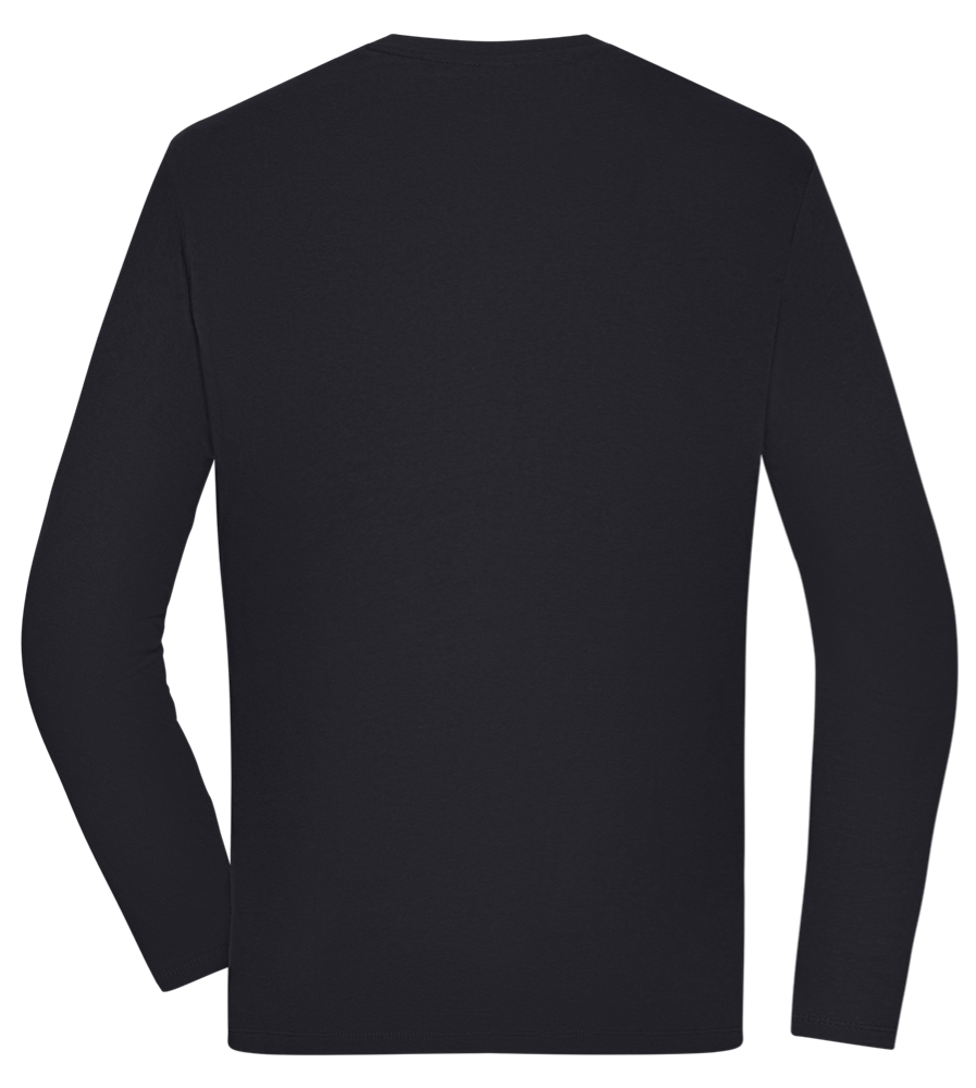 Retro Panther 2 Design - Comfort men's long sleeve t-shirt_MARINE_back